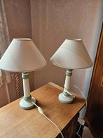 Paire de lampes de chevet – style champêtre, Ophalen, Gebruikt, Hout