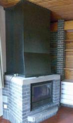 Habillage Original de Cheminée Métal Gris  foncé, Enlèvement, Utilisé, Suspendu, Cheminée au bois