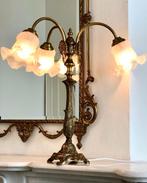 messing art nouveau stijl tafellamp, Antiquités & Art, Antiquités | Éclairage, Enlèvement