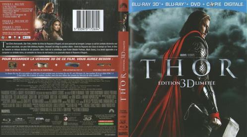 thor (blu-ray 3D + blu-ray) neuf, CD & DVD, Blu-ray, Comme neuf, Action, 3D, Enlèvement ou Envoi