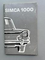 Instructieboekje Simca 1000, Enlèvement