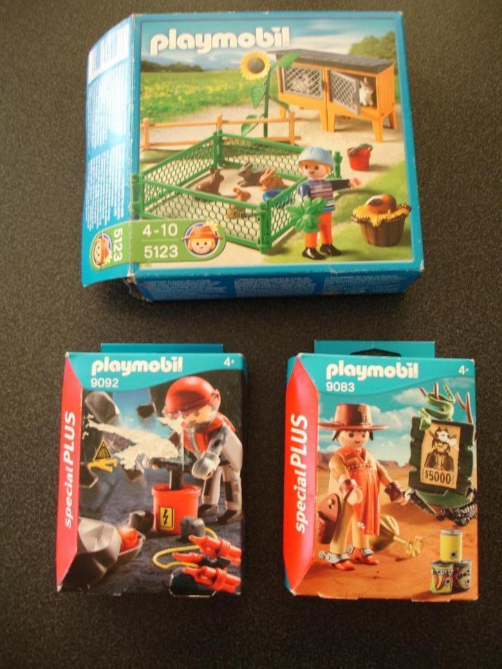 Playmobil 9092-9083  en 5123 Verzorgingsplaats en 4332 Ark v, Kinderen en Baby's, Speelgoed | Playmobil, Ophalen of Verzenden