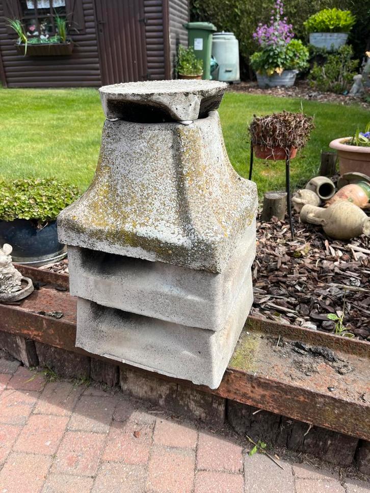 Rookzuiger beton schoorsteen trekkap, Jardin & Terrasse, Décoration murale de jardin, Utilisé, Enlèvement