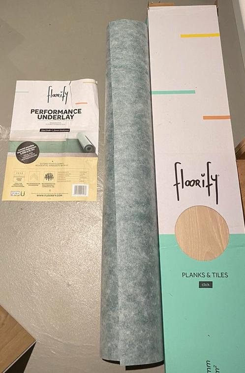 Paris Tan pakket Floorify, Doe-het-zelf en Bouw, Vloerdelen en Plavuizen, Zo goed als nieuw, Laminaat, Kunststof, 150 cm of meer