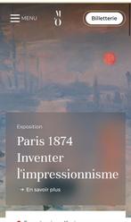 Vente 3 billets Musée d’Orsay 15/06 14h, Tickets en Kaartjes, Musea, Drie personen of meer, Ticket of Toegangskaart