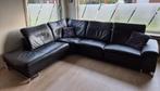 Lederen hoeksalon met long chair - GRATIS OP TE HALEN, Ophalen, 250 tot 300 cm, Hoekbank, Vierpersoons of meer