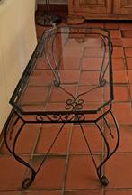 Table basse en fer forgé, Huis en Inrichting, Tafels | Salontafels, Ophalen, Minder dan 50 cm, Gebruikt, 50 tot 100 cm