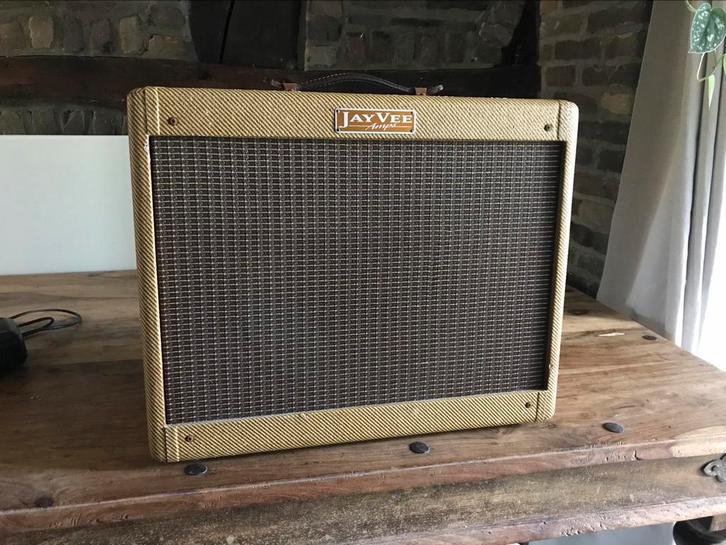 JayVee 5J3 tweed Deluxe handwired (verbeterde Fender 5E3), Muziek en Instrumenten, Versterkers | Bas en Gitaar, Zo goed als nieuw