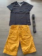 Short + t-shirt + ceinture - taille 110, Enfants & Bébés, Vêtements enfant | Taille 110, Comme neuf, Garçon, Enlèvement ou Envoi