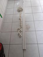 gordijnstok wit 160 (7euro)+174cm(8euro)hout, Ophalen, Gebruikt, Wit