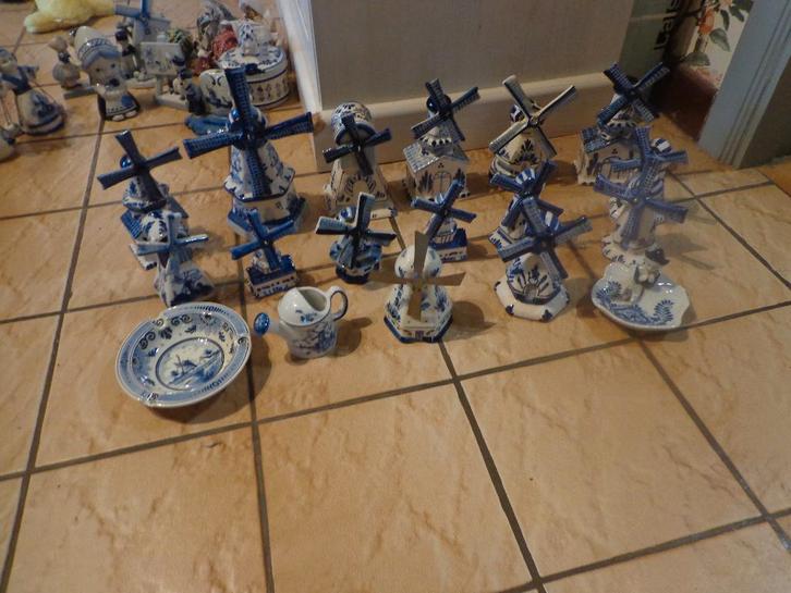 Verzameling blauw aardewerk - delft, Antiek en Kunst, Antiek | Keramiek en Aardewerk, Ophalen