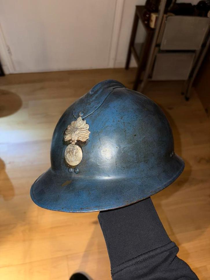 Orginele Franse Adriaan helm WWII, Verzamelen, Militaria | Tweede Wereldoorlog, Landmacht, Helm of Baret, Ophalen of Verzenden