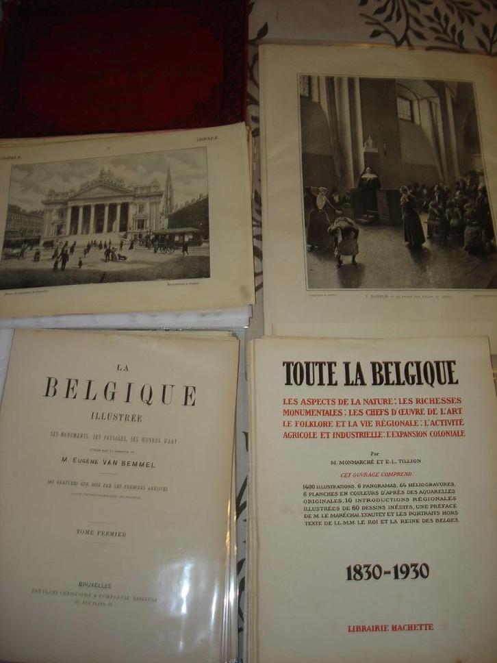 Oude Prenten (gravures) La Belgique illustrée/Belgiê totaal, Antiquités & Art, Antiquités | Livres & Manuscrits, Envoi