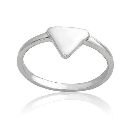 Ring driehoek triangle 925 zilver, Handtassen en Accessoires, Ringen, Nieuw, Dame, Zilver, Zilver, Ophalen of Verzenden