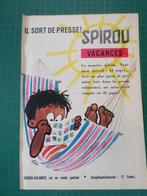 Roba - publicité papier Spirou vacances - 1959, Collections, Personnages de BD, Autres types, Autres personnages, Utilisé, Enlèvement ou Envoi