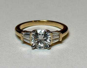 Gouden (trouw) ring met diamant 2.92ct! nieuw & certificaat! beschikbaar voor biedingen