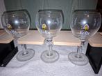 Leffe abdij houder 3 glazen, nieuwstaat, Verzamelen, Biermerken, Ophalen of Verzenden, Nieuw, Glas of Glazen, Leffe