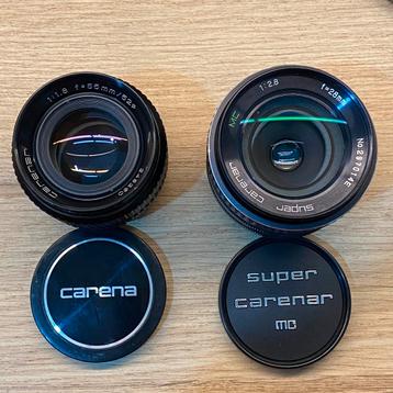 Carenar 55mm f1.8, 28mm f2.8, M42*nieuw beschikbaar voor biedingen