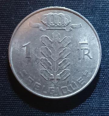 1 frank 1976 FR (lijn onder ELGIQUE) - Boudewijn I beschikbaar voor biedingen