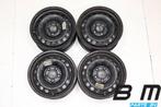 Set 15 inch stalen velgen VW Golf 6 / A3 8P 1K0601027AG, Auto-onderdelen, Gebruikt, Velg(en)