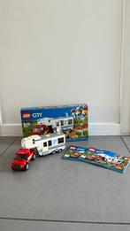 Lego city: pick up truck en caravan inclusief handleiding., Kinderen en Baby's, Ophalen of Verzenden, Zo goed als nieuw, Complete set