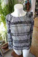 wit zwart leuk gelijnd licht blouse T-shirt, Wit, Nieuw, Ophalen of Verzenden, Vila Joy