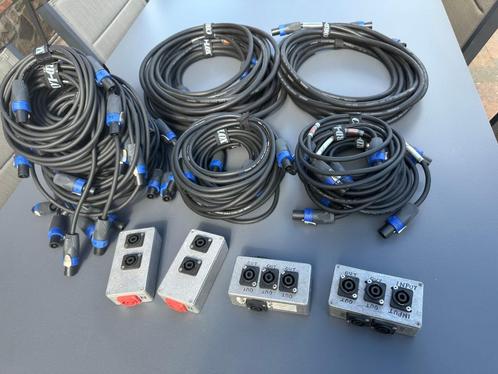 Speakonkabels met Neutrik NL4 (1 lot), Muziek en Instrumenten, Kabels en Stekkers, Gebruikt, Speaker of Versterker, Ophalen