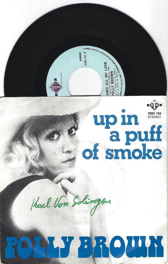 Polly Brown – Up In A Puff Of Smoke, Cd's en Dvd's, Vinyl Singles, Gebruikt, Single, Pop, 7 inch, Ophalen of Verzenden