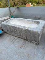 Antieke natuurstenen wasbak / trog Voor info graag bellen, Enlèvement