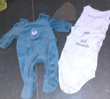 Baby kleding 4 stuks maat 50/56 beschikbaar voor biedingen
