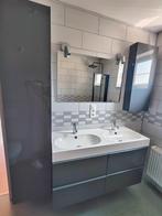 Badkamermeubel, bad- douche met 3 dubbele vouwglaswand, Ophalen, Zo goed als nieuw, Wastafel