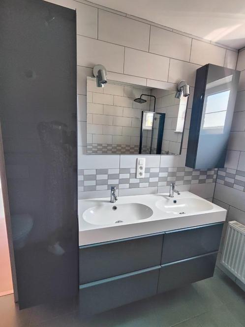 Badkamermeubel, bad- douche met 3 dubbele vouwglaswand, Doe-het-zelf en Bouw, Sanitair, Zo goed als nieuw, Wastafel, Ophalen