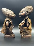 Prachtig, zeldzaam paar IBEJI-tweelingen Yorubastam Nigeria, Antiquités & Art, Enlèvement ou Envoi