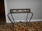 Table à fleurs vintage en fer forgé, Maison & Meubles, Tables | Tables d'appoint, Enlèvement, Comme neuf, Rectangulaire, Métal ou Aluminium