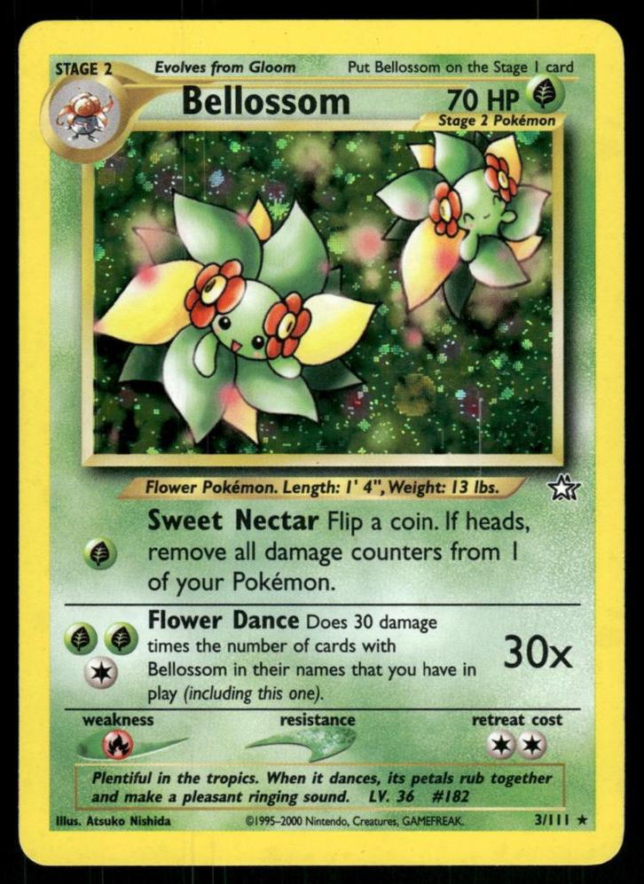 Bellossom 3/111 - Neo Genesis (NM), Hobby en Vrije tijd, Verzamelkaartspellen | Pokémon, Gebruikt, Verzenden