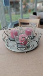 dienblad met kaarshouders, Huis en Inrichting, Ophalen, Zo goed als nieuw