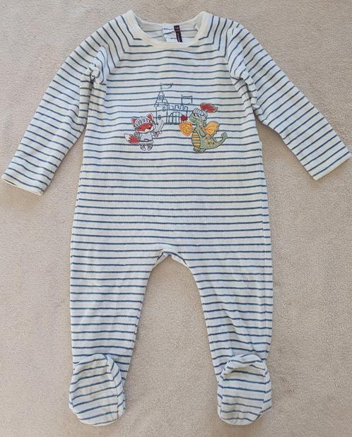Pyjama grenouillère blanc/bleu - T86 (2ans) - Sergent Major, Kinderen en Baby's, Babykleding | Maat 86, Zo goed als nieuw, Jongetje of Meisje