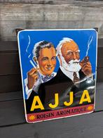 Emaille reclamebord Ajja, Ophalen of Verzenden, Gebruikt, Reclamebord