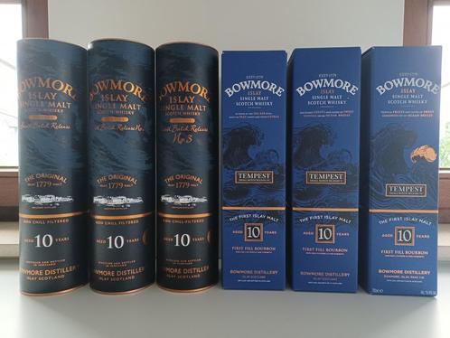 Whisky: Bowmore Tempest : 6 flessen (Complete serie), Verzamelen, Wijnen, Ophalen of Verzenden