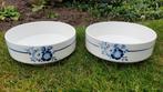 2 vintage schalen blauwe bloem (Made in France), Huis en Inrichting, Keuken | Servies, Zo goed als nieuw, Ophalen