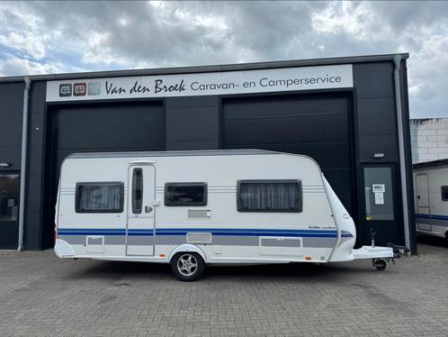 Hobby 495 UL 2007 opruiming, Caravans en Kamperen, Caravans, Bedrijf, tot en met 4, 1000 - 1250 kg, Rondzit, Hobby, 2 aparte bedden