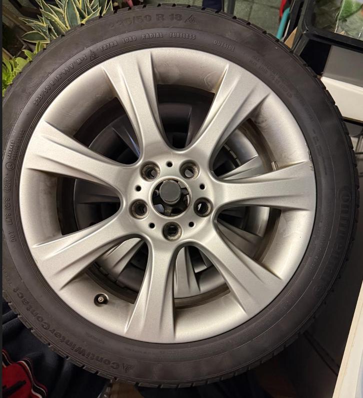 4 originele BMW velgen BMW 3GT F34 + bruikbare winterbanden, Auto-onderdelen, Banden en Velgen, Banden en Velgen, Winterbanden