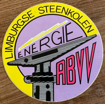 Sticker ABVV LIMBURGSE STEENKOLEN, Verzamelen, Ophalen of Verzenden, Zo goed als nieuw, Bedrijf of Vereniging