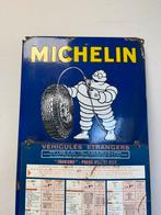 MICHELIN emaille reclamebord, Verzamelen, Ophalen of Verzenden, Gebruikt, Reclamebord