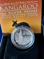 1 dollar Australië 2014 Kangaroo, Postzegels en Munten, Ophalen of Verzenden, Overige waardes, Losse munt, Zilver