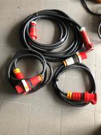 Diverse krachtstroomkabels/overgangen CEE Rood 400V, Enlèvement ou Envoi, Utilisé, Lumières