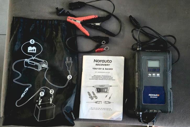 12V/24V herstelmodus norauto TBE batterijlader, Auto-onderdelen, Accu's en Toebehoren, Gebruikt, Ophalen of Verzenden