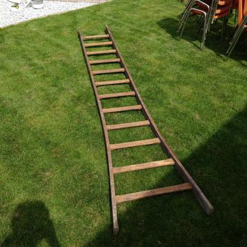 Vintage houten ladder XL