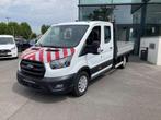 Ford Transit CHASSIS DUBBEL CABINE LAADBAK 28900+BTW, Achat, Entreprise, 7 places, Boîte manuelle