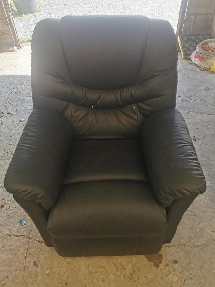 Elektrische relaxzetel met uitstapfunctie, Huis en Inrichting, Fauteuils, Gebruikt, Ophalen